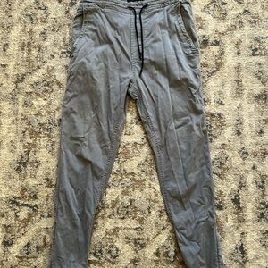 American Eagle Gray Zipper Bottom Joggers